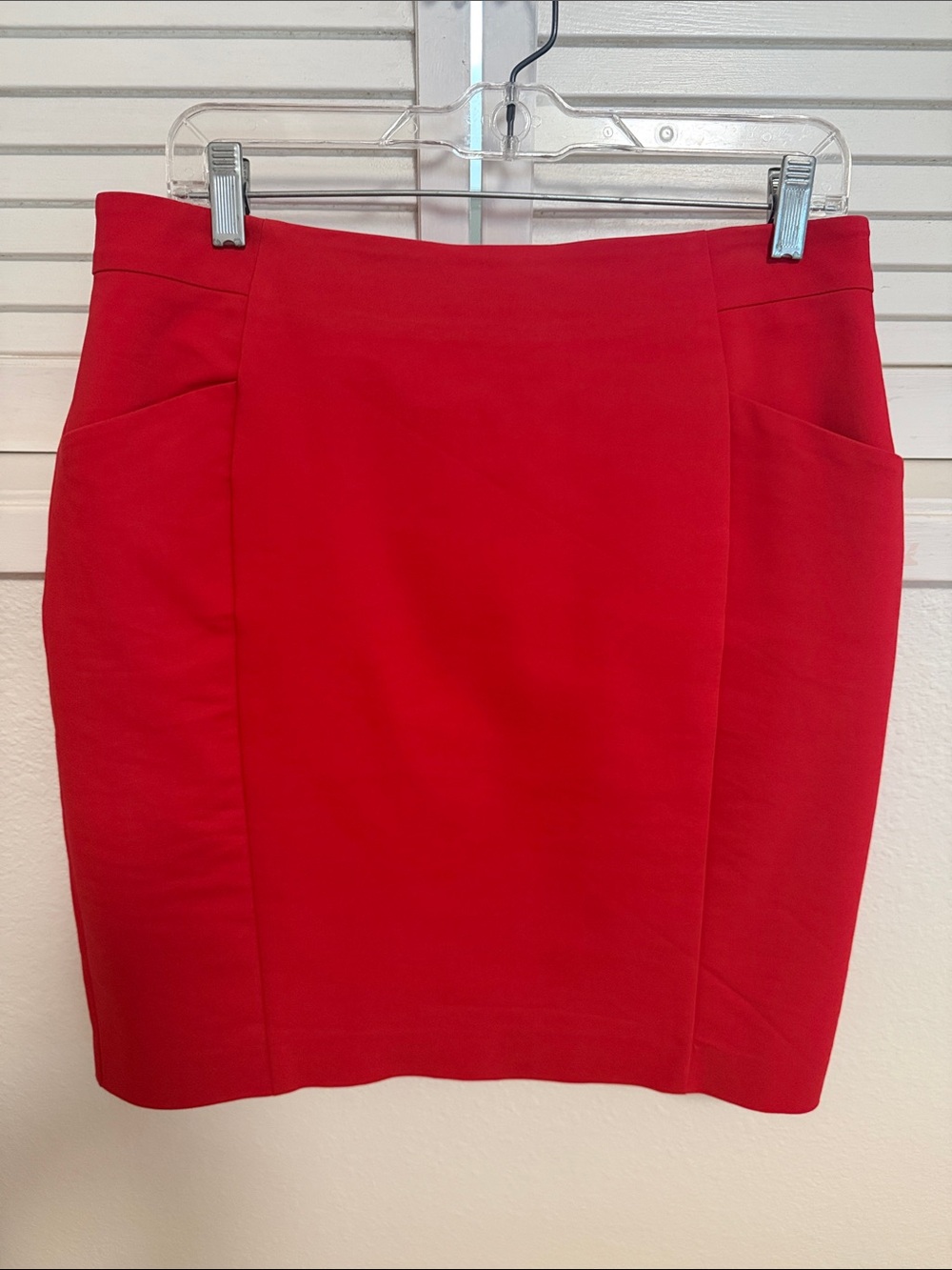 H&M Bright Red Pencil Skirt